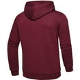 thumbnail image 3 of Herrnalise New Fashion Casual Coat Plaid Hoodie Long Sleeve Warm Color Hooded Sport Zipper Cardigan Jacket Long Sleeve Hooded Casual Outwear & Jackets Burgundy, 3 of 3