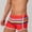 c01Red, variant on LNWUY Men's Quick Dry Trunks Underpants Rainbow Stripe Swim Briefs Bikini Board Surf Shorts Boxer Swimwear Black XL