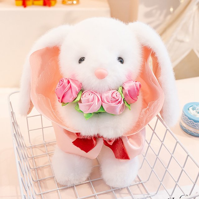 Binmer Adorable Plush Toys for Valentine's Day and Easter - Pandas, Rabbits, and Bears