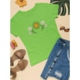 thumbnail image 3 of Daisies, Sun And Moon Art T-Shirt Women -Image by Shutterstock, Female Medium, 3 of 4