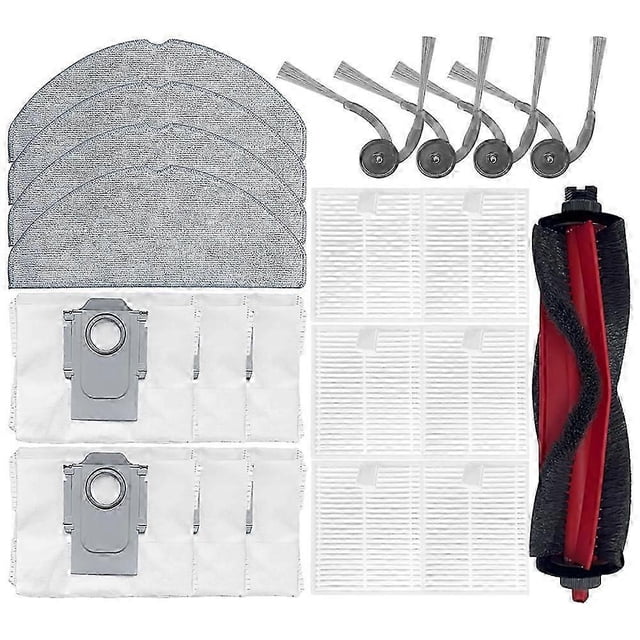 21PCS for Roborock Q7 M5/Q7 M5+/Q7 L5/Q7 L5+/Q7 TF/Q7 TF+/Q7B/Q7T Plus Replacement Parts Brush Filter Mop Cloth Dust Bag