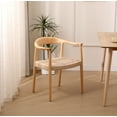 thumbnail image 4 of Set of 2 Wood and Rope Dining Chairs Exotic Boho Dining Room, 4 of 11