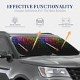 thumbnail image 4 of Balery 2 Piece Colorful Sparkling Car Windshield Sun Shade|Foldable Front Windshield Shade for Car Front Window for Most Sedans SUV Truck-Small, 4 of 7