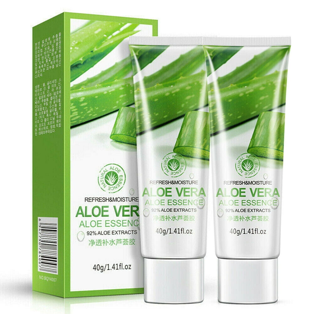(2 Pack) Aloe Vera Pure Aloe Vera Gel Aloe Vera Juice Moisturizer 1.4