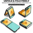 thumbnail image 3 of ELEHOLD Case for Samsung Galaxy Z Flip 6, Shockproof Magnetic Case Hard PC Slim Phone Cover,Mint, 3 of 11