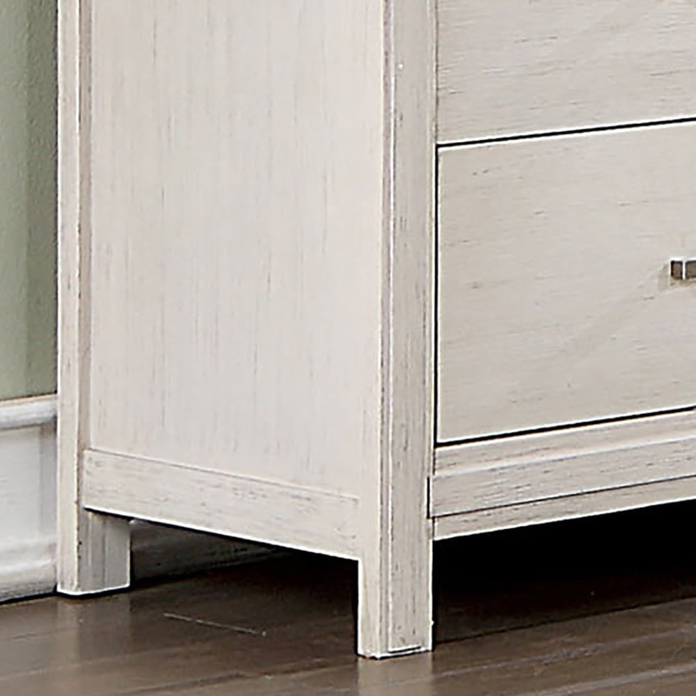 Furniture of America Austin Adult Transitional 5-Drawer Vertical Dresser, White