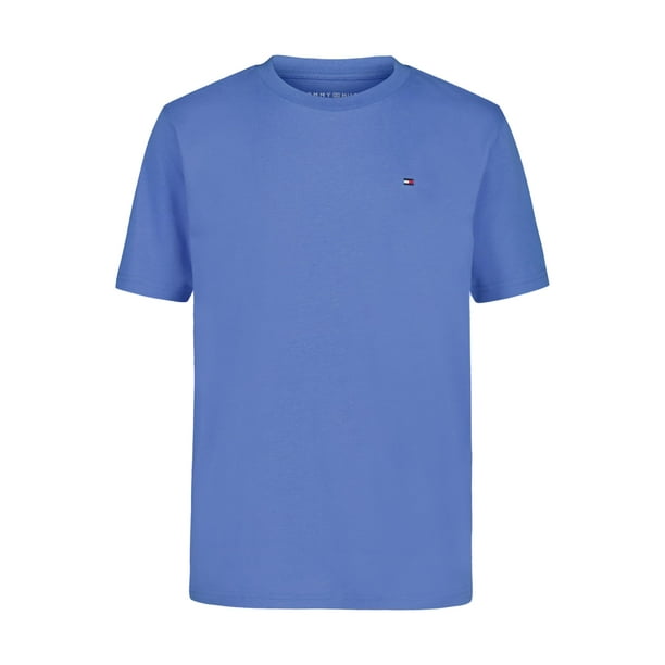 Camiseta Tommy Hilfiger para niños, manga corta, cuello redondo, 10-12 años