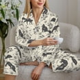 thumbnail image 6 of Sikiie Vintage Moon Fox Pajamas for Women Set, Womens Pajama Sets, Lounge Sets for Women, 2pjs for Women-X-Large, 6 of 7