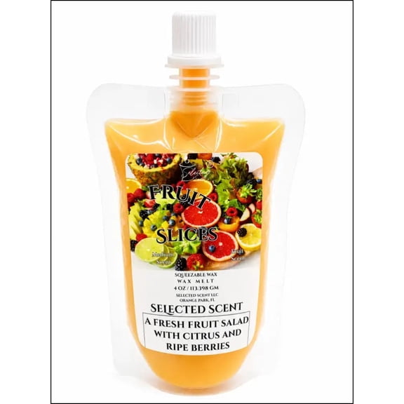 Fruit Slices Long Lasting Squeezable Wax Melts for Home (4Ounces)