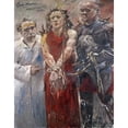 thumbnail image 2 of Lovis Corinth 12x14 Gold Ornate Wood Frame and Double Matted Museum Art Print Titled - Here (1925), 2 of 4