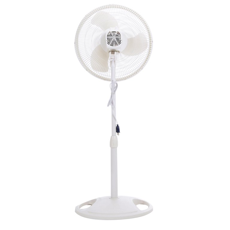 Lasko 16 Oscillating 3-Speed Pedestal Fan, S16200, White - Walmart.com