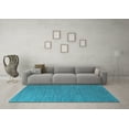 thumbnail image 3 of Ahgly Company Indoor Square Solid Light Blue Modern Area Rugs, 4' Square, 3 of 4