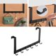 thumbnail image 3 of colgar en , perchero para puerta, onizador de armario, colgador de ropa para puerta, estante para puerta de dormitorio para Negro rgo 6 s perfecl Colgador de puerta, 3 of 6