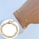 thumbnail image 2 of Pulsera de cadena Figaro de moda retro, joyería, pulsera hip hop para mujer y hombre, 2 of 7