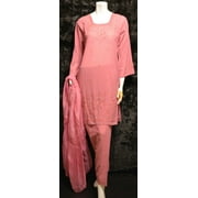 Georgette sequin Dusty Rose Pink Pakistani Indian shalwar Kameez S - M NEW Cheap
