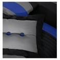 thumbnail image 4 of Loft 8-Piece King Comforter Set, Gray/Blue/Black Luxury Striped Bedding for All Season, 4 of 9