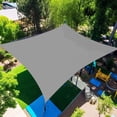 thumbnail image 4 of Toldo tipo vela para sombra de sol de 2x2,5 m, cubierta de pérgola de tela permeable, para patio al aire libre, césped, jardín, cochera, 4 of 5