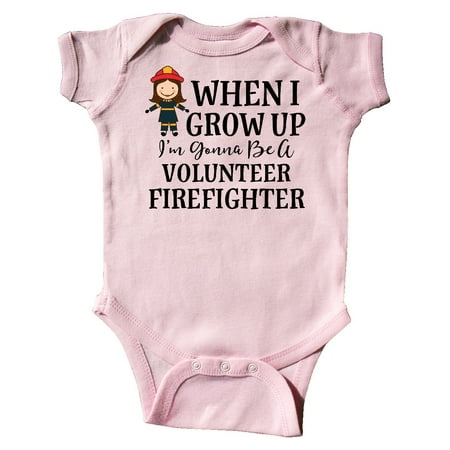 

Inktastic Volunteer Firefighter Future Girls Gift Baby Girl Bodysuit