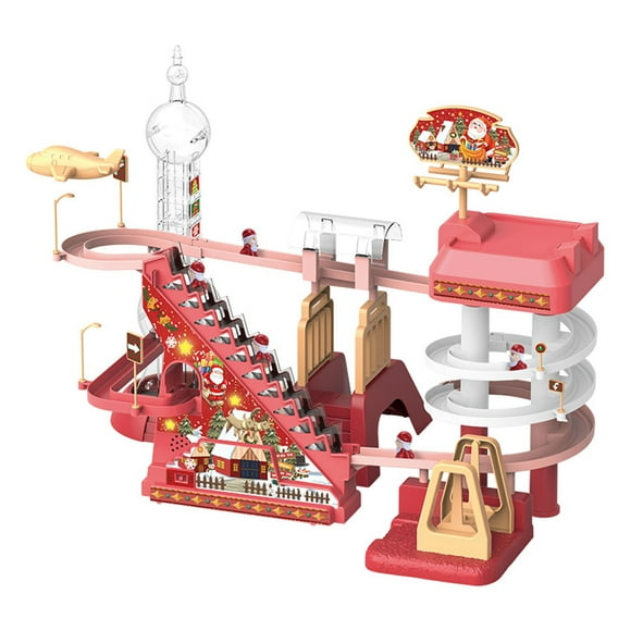 Juguete de diapositiva de pista de Navidad, Diapositiva de pista de Papá Noel de Navidad Juguete de diapositiva de pista eléctrica de Papá Noel de Navidad Juguete de diapositiva de pista eléctrica de Navidad Diseño aerodinámico