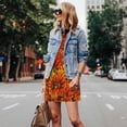 thumbnail image 4 of Vsdgher Robes d'Été Imprimé Tournesol4 pour Femmes Robe de Plage Décontractée Col en U Sans Manches Robe d'Été Ample avec Poche, 4 of 7