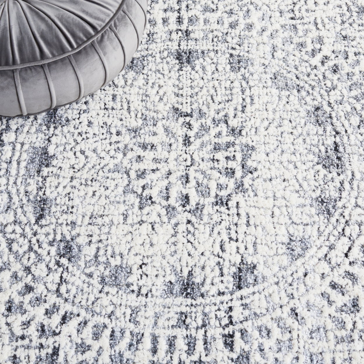 SAFAVIEH Ebony Abby Oriental Area Rug, Grey/Ivory, 3' x 5'