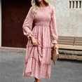thumbnail image 1 of Vestido midi plisado con escote en A para mujer Vestido largo fluido ajustado y elegante Hugtrwg Para estrenar, 1 of 7