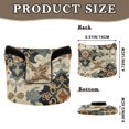 thumbnail image 2 of Haosy Traditional Chinese Flower Pattern Golf Mallet Putter Cover Strong Magnetic Leather Golf Club Headcover Closure, 2 of 7