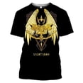 thumbnail image 1 of Camisetas con estampado 3D de Anime para hombres y mujeres, ropa de calle de Saint Seiya, cuello redondo, Tops Harajuku de gran tamaño, ropa para niños, Verano Qiuyongming unisex, 1 of 2