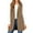 #163-Khaki, variant on Roncen Long Vest for Women Sleeveless Cute Curved Hem Open Front Cardigan Winter Casual Hooded Fleece Cardigans with Pockets