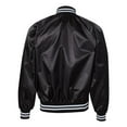 thumbnail image 2 of Augusta Sportswear Satin Baseball Jacket Striped Trim, 2 of 4
