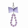 thumbnail image 6 of Dainty Bowknot Keyring adorned with Beaded Detailing Heart Pendant Key Accessory for Fashion forward Individuals, 6 of 11
