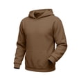 thumbnail image 4 of Unisex Solid Hoodie Jogger Pants Set Long Sleeve Plain Hooded Top Elastic Cuff Joggers 2 Piece Tracksuit Outfit 2XL, 4 of 7