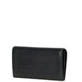 thumbnail image 2 of Pre-Owned LOEWE Anagram Linen Bi-fold Wallet Black Leather Men's (Good), 2 of 12