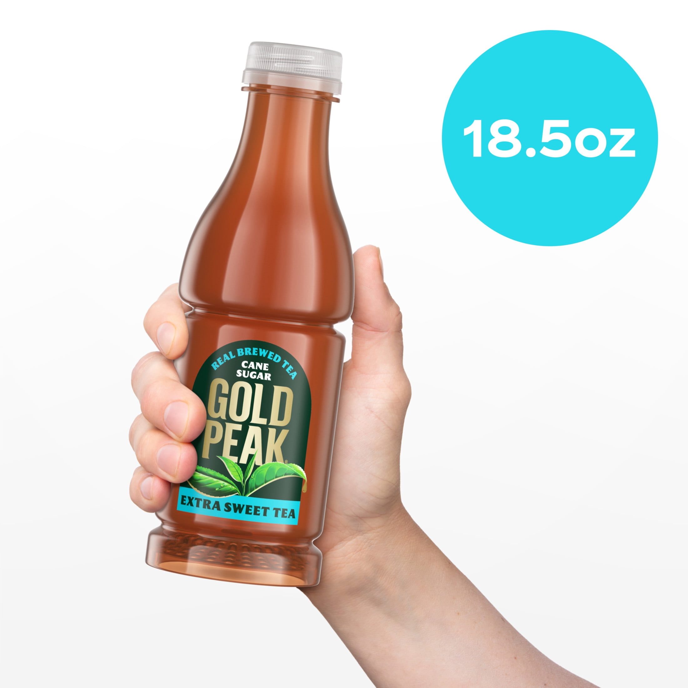 Gold Peak Extra Sweet Black Iced Tea Bottle, 18.5 fl oz