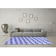 thumbnail image 3 of Ahgly Company Indoor Rectangle Abstract Blue Modern Area Rugs, 4' x 6', 3 of 4