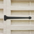 thumbnail image 2 of Renovator's Supply Black Wrought Iron Strap Hinge 18" Spade Tip Strap Gate Door Hinges, 2 of 14