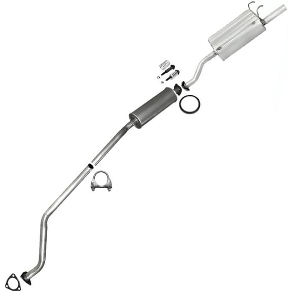 Exhaust Resonator Muffler Fits 2002-2005 Honda Civic 2.0L and 2002-2006 Acura 2.0L - Direct Fit