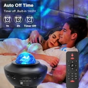 Starry Night Light for Bedroom, Galaxy Projector, Cloud Nebula LED Ocean Wave Projector and Bluetooth Speaker as Gift, Decoration, Birthday Party, Wedding, Bedroom, Living Room