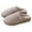 Grey, variant on XIMIN Women Men Cotton Slippers Stripe Non-slip Soft Plush Slippers Home Indoor Bedroom Shoes Cozy Slippers Corduroy House Slippers Winter Autumn Warm Slippers