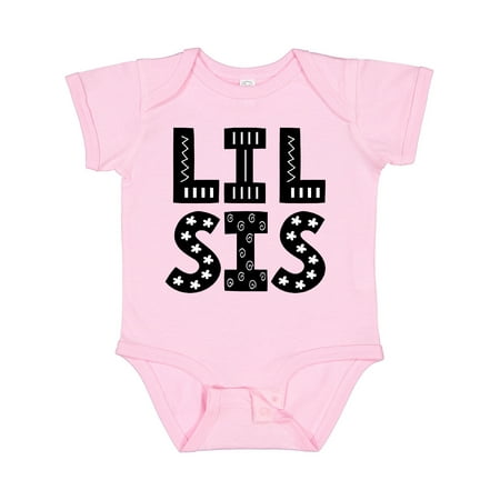 

Inktastic Little Sister Girl Clothes Outfit Gift Baby Girl Bodysuit