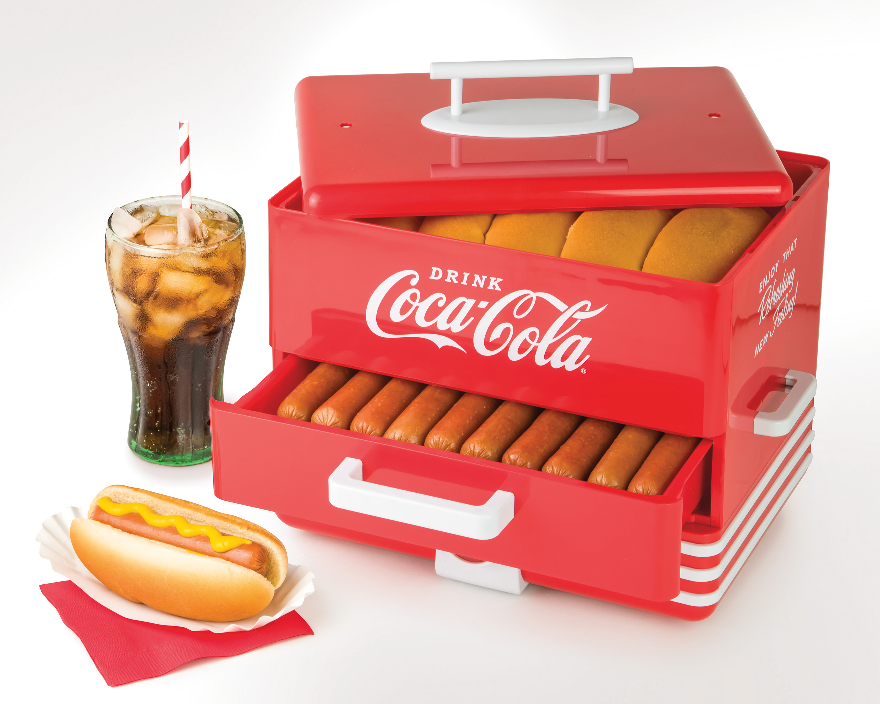 Nostalgia HDS248COKE Large Coca-Cola® Hot Dog Steamer - image 2 of 4