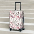 thumbnail image 6 of Rateoe Romantic Travel In Paris Printed Luggage Cover, Suitcase Protector Fits 18-32 Inch Luggage-Small, 6 of 7