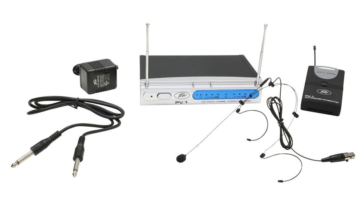 VHF Wireless Microphone Sys Headset Mic 