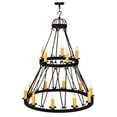 thumbnail image 7 of Meyda Tiffany 147174 Lakeshore 15 Light 48" Wide Taper Candle Style Chandelier - Custom, 7 of 7