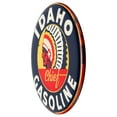 Idaho Gasoline Rustic Embossed Metal Sign