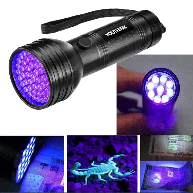 Tbest UV 51 LED Blacklight Scorpion 395-400nm Violet Flashlight 