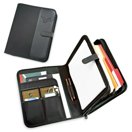 Classic Padfolio - Golden Pacific 51813K Venture Plus Padfolio - Black