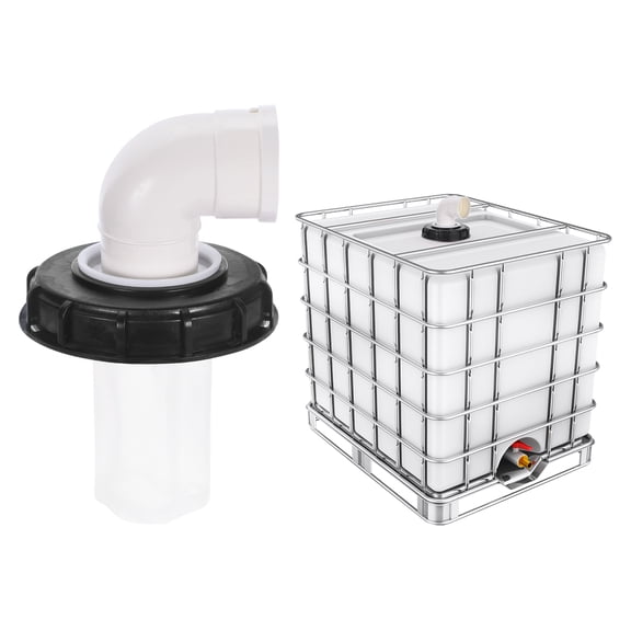 163mm IBC Lid Filter Cover 90 Degree Rainwater Tank IBC Tote Cover with Washable Nylon Filter