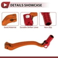 thumbnail image 3 of Folding Motorcycle Gear Shifter Lever for Kayo T6 Aluminum Alloy Pedal Shift Lever Arm Orange Lever Red head, 3 of 6