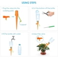 thumbnail image 4 of Juego de sistema de riego, sistema de riego automático de plantas de 24 piezas ajustable con interruptor de válvula de control, se adapta a la mayoría de las botellas de plantas de interior y exterior Adepaton LKX-1102, 4 of 8